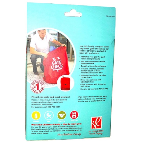 NIB Car Seat, Stroller Gate Check Travel Cover Bag - Picture 2 of 2